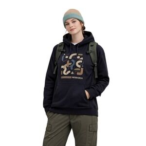 Outdoor‎ Research Black Trail Mix Pullover Organic Recycled Cotton Hoodie SP